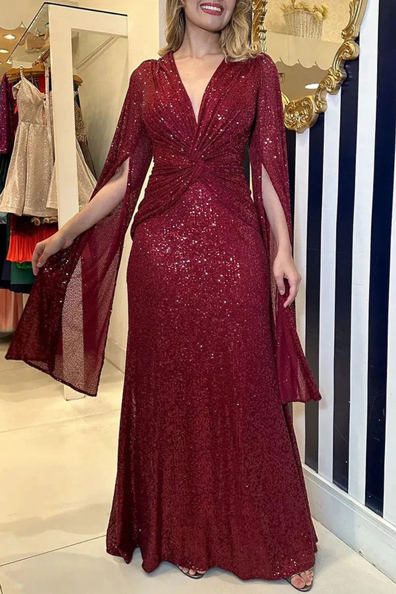 Women's Clothing Party dress Personality sequin casual loose sexy dress_voghion.com