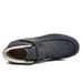Winter New Long Tube Woolen Fabric Fleece Lined Dad Middle-aged And Elderly Walking Shoes_voghion.com