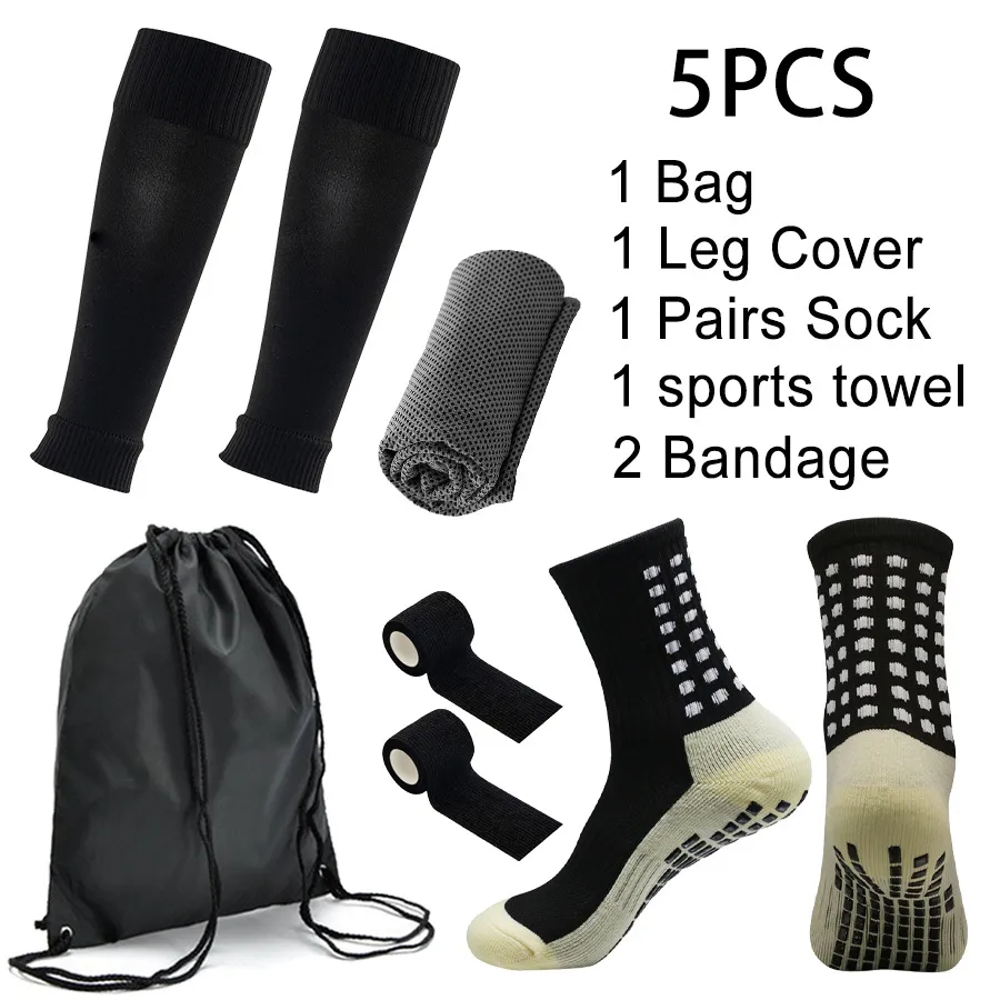 Sports Equipment Football Socks Non Slip Sports Socks Cold Towel Socks Knee Pads Bandages Outdoor Sports Backpack_voghion.com