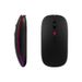 Akumulatorowa i świecąca bezprzewodowa mysz Bluetooth 2.4G+Bluetooth z podwójnym trybem cichego tabletu, laptopa, telefonu komórkowego_voghion.com