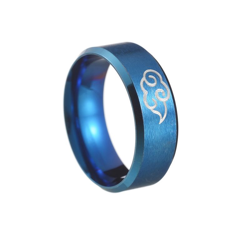 Men's and women's popular jewelry hand decoration standard US code 8mm wide laser cloud vacuum plating does not fade_voghion.com