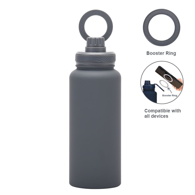 Nieuwe mobiele telefoon magnetische houder waterbeker buiten grote capaciteit 1L grote mond isolatiebeker roestvrij staal sportketel_voghion.com