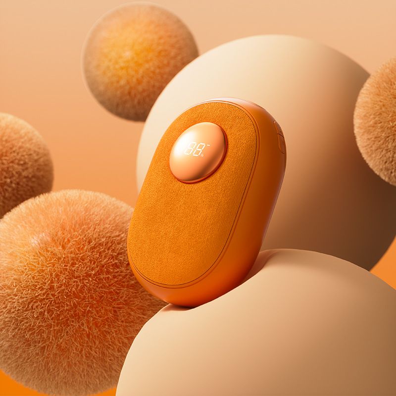 Scaldamani intelligente – Cuscinetto riscaldante ricaricabile da 7000 mAh/10000 mAh/20000 mAh con display LED, 3 impostazioni di calore e massaggio vibrante_voghion.com