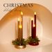 Elegant LED Christmas Candles – Set Of 3 Flameless Wax Candles With Warm Glow (Battery Operated, Safe Holiday Decor For Table & Mantel)_voghion.com