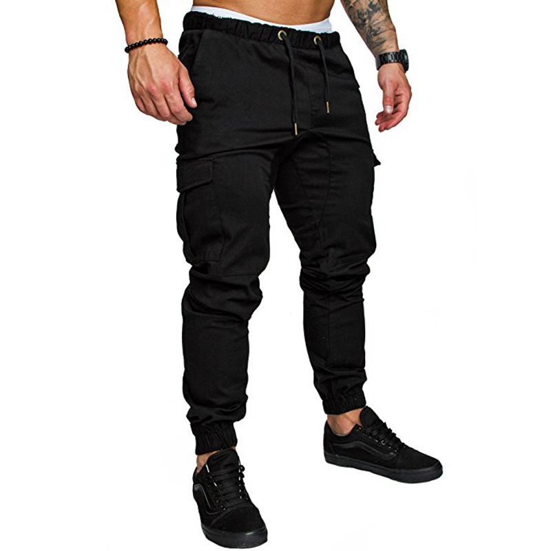 Pantaloni cargo da lavoro da uomo - Pantaloni multitasche in tessuto resistente, pantaloni casual adatti a tutto l'anno_voghion.com