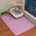 Cat litter mat with extra large EVA double drop mat anti-splash mat Foldable cat litter mat_voghion.com