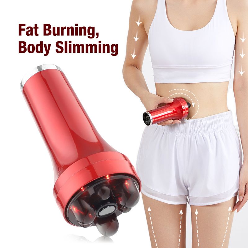 Fully automatic heating for massaging the belly waist, handheld and adjustable red light abdominal massager_voghion.com