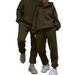 Casual Männer Zwei Stücke Sets 2024 Oversize Mit Kapuze Sweatshirts Hosen Trainingsanzüge Herbst Winter Fleece Weibliche Warme Anzüge_voghion.com