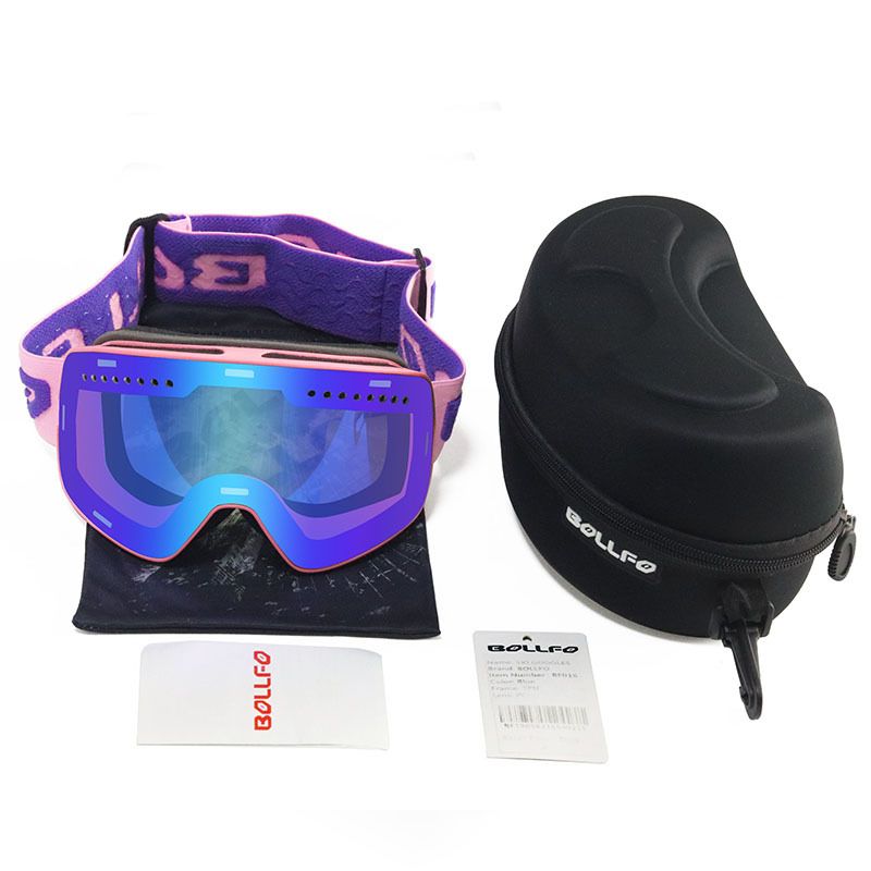 Outdoor breathable and warm ski goggles Double anti-fog ski glasses Adult ski goggles_voghion.com