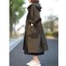Women's Oversized Batwing Sleeve Long Trench Coat With Hood & Large Pockets – Casual Elegance For Spring & Fall_voghion.com