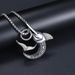 Nieuwe Noordse mythische haaivormige titanium stalen herenhangerketting_voghion.com