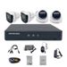 Telecamere di sicurezza Telecamera di sorveglianza coassiale Ahd Set a 4 vie Registrazione ad alta definizione Telecamera con guscio in plastica Set completo di apparecchiature di sicurezza_voghion.com