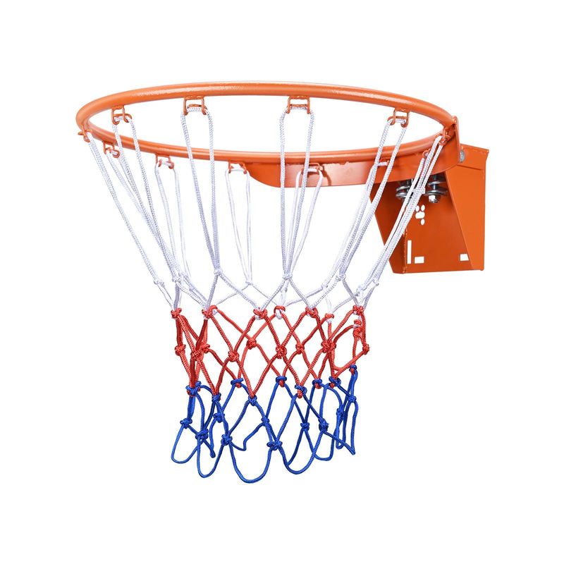 VEVOR Basketball Rim, Wall Door Mounted Basketball Hoop, Heavy Duty Q235 Basketball Flex Rim Goal Replacement With Net, Standard 18" Indoor And Outdoor Hanging Basketball Hoop For Kids Adults_voghion.com