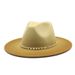 New woolen top spray painted gradient felt autumn winter large brim men's and women's jazz dual color British style hat_voghion.com