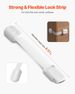 Child Safety Strap Locks 8 Pcs 3M Adhesive Cabinet Drawer Door Cupboard Latches_voghion.com