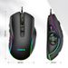 Mouse da ufficio con retroilluminazione cablato, ergonomia, programmazione con definizione macro a 10 tasti, e-sport, gaming, 6 DPI_voghion.com