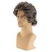 Synthetic Clip-in New Wig Men's Brown And Gray Mixed Color Short Curly Hair Headpiece Fashionable Men's Short Wig_voghion.com