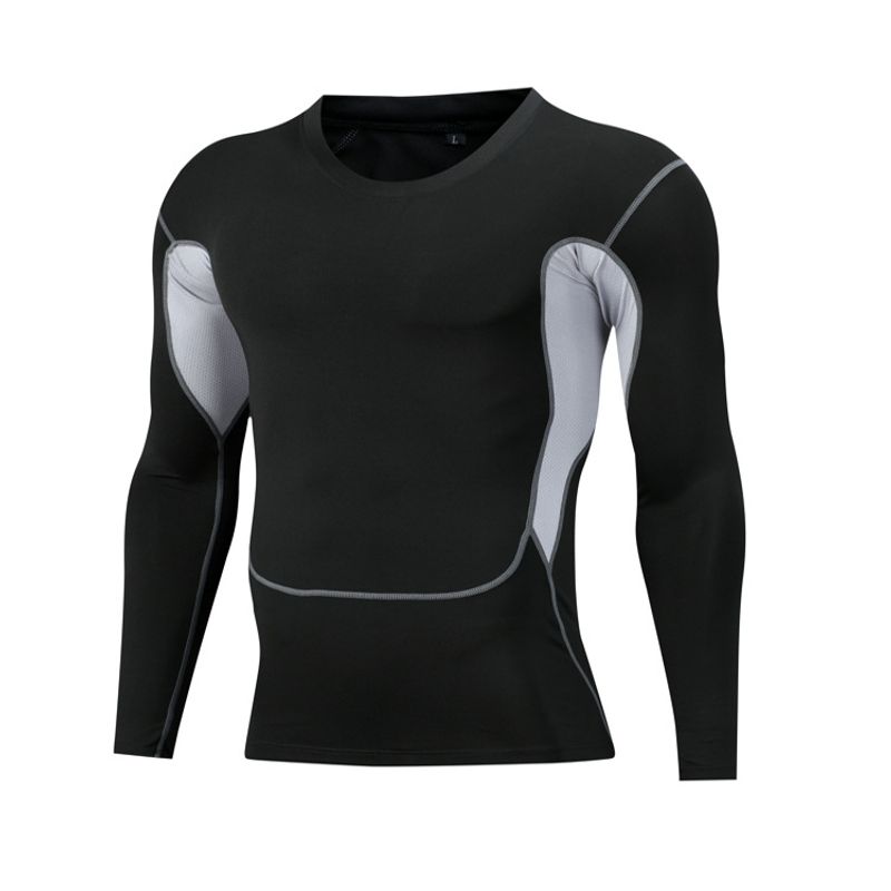 Herrenbekleidung Sportstrumpfhose Herren Basketballball Kompression Langarm Training Fitnessbekleidung Laufen Basketball_voghion.com