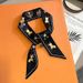 Silk French Hairband Spring And Autumn Thin Lazy Women Small Long Decorative Scarf Headscarf Ribbon Hair Accessory_voghion.com