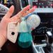 Creative Ice Silk Tassel Eternal Flower Gradient Color Internet Celebrity Car Keychain Cute Bag Pendant Gift_voghion.com