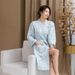 Pure Cotton Bathrobe Spring And Summer Thin Pure Cotton Double Layer Gauze Bathrobe Absorbent Quick Drying Nightgown_voghion.com