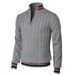 Men's Clothing New Spring And Autumn Supply Style Color Matching Zipper High Collar Men's Sweater_voghion.com