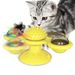 Pet Life 'Windmill' Rotating Suction Cup Spinning Cat Toy_voghion.com