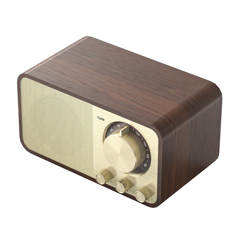 Nowy głośnik JY66, bezprzewodowe radio FM, subwoofer, przenośny drewniany głośnik Bluetooth_voghion.com