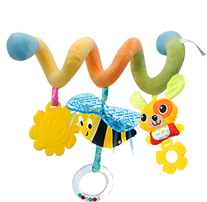 Toddler Lathe Pendant Bed Around Plush Toy Lion Rainbow Toothpaste Ring Pendant_voghion.com