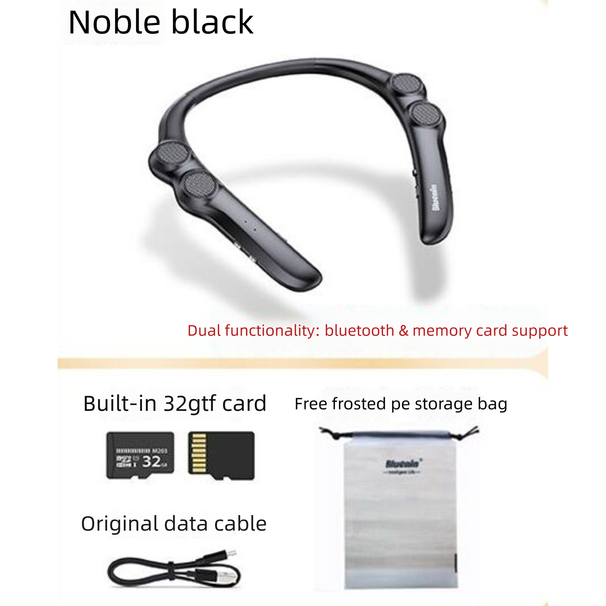 Bluetooth Speaker Neckband Style Brand New Trendy Fashion Music Device For Calls, Listening To Books, Driving, Cycling,_voghion.com