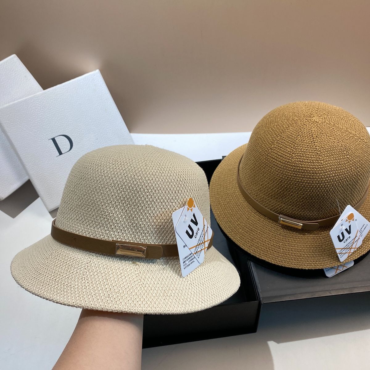 Cappello da pescatore alla moda, versatile, semplice, da esterno, primavera ed estate, in lino, con protezione solare UVcat giapponese, 2025_voghion.com