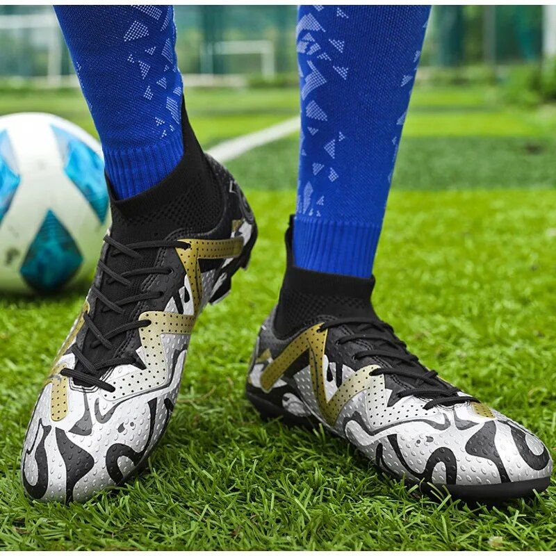 Grenzüberschreitende Plus-Size-Spike für Männer und Frauen Studenten Rasen Training Fußballschuhe_voghion.com