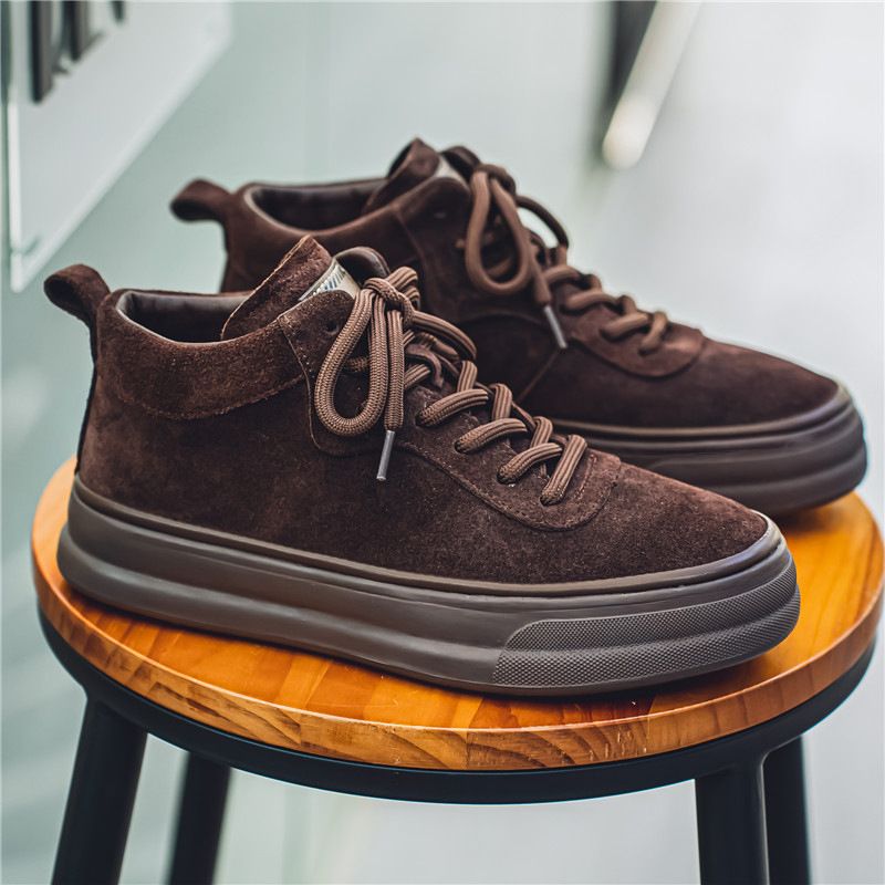 Mid-Top Sneakers For Men Casual Versatile High-End Men's Sports Shoes Summer Running Shock Absorption Wear-Resistant_voghion.com