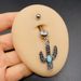 Nuovo piercing all'ombelico con ciondolo a forma di piuma turchese in acciaio inossidabile, a forma di cactus, farfalla, cuore, stella marina_voghion.com