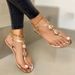 Women's Flat Sandals Summer Casual Flat Toe Beach Plus-size Sandals_voghion.com