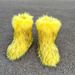 cross border raccoon fur plush snow boots with closed toe warm fluffy fur hot girl y2k foreign trade style_voghion.com