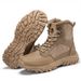 Botas tácticas de combate para hombre: botas militares y de senderismo impermeables para exteriores y campo, con tallas extendidas (39-47)_voghion.com