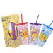 Large Capacity Pp Plastic Single Layer Cold Changing Star Cup High Value Three Piece Straw Color Changing Cup_voghion.com