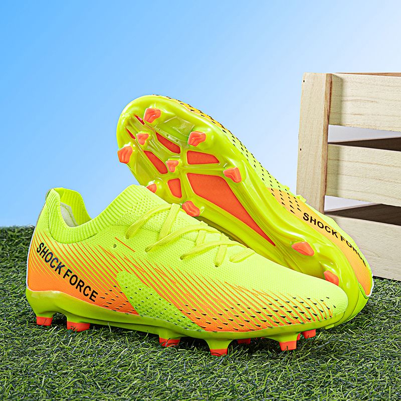 Scarpe da calcio per bambini Ragazzi e ragazze Scuola elementare Studenti Scarpe da allenamento per adolescenti con unghie rotte in velcro_voghion.com