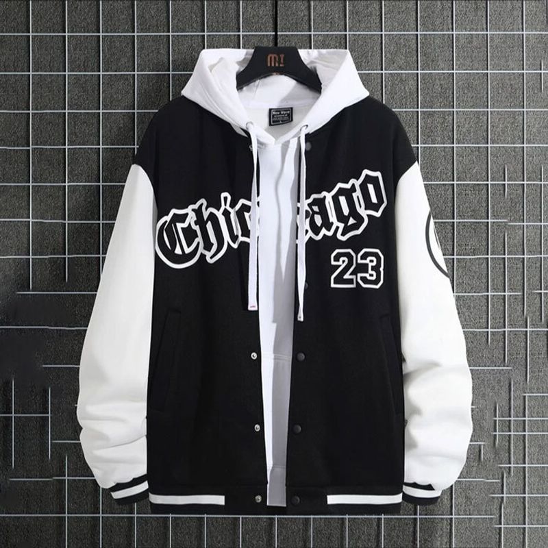 Herrenbekleidung Frühlings- und Herbstmodemarke amerikanische High Street Pu Shuai Jugend Herren Baseballjacke Herren lockere Freizeitjacke Herren_voghion.com