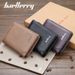 Wallet men's short baellerry vertical multi-card slot tri-fold small wallet thin buckle coin purse_voghion.com