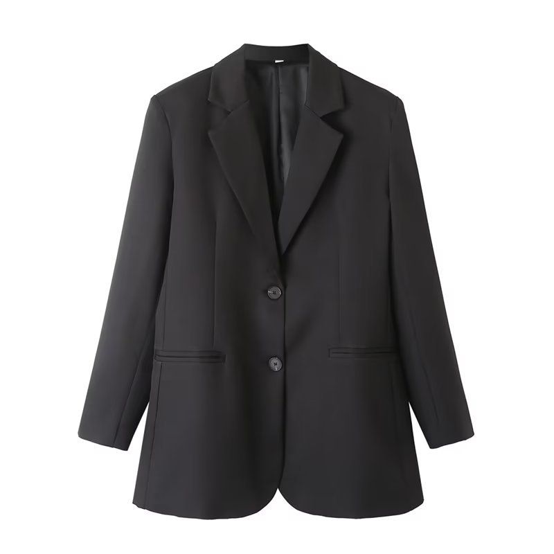 Women's clothing Spring and Autumn Fashion Women's Casual Small Blazer + High Waist Straight Pants Set 8PS8191_voghion.com