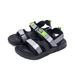 Summer Internet Celebrity New Trend Thick Sole Double Strip Beach Couple Velcro Casual Sandals For Women_voghion.com