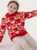 Dziewczęcy sweter z dzianiny w modnym stylu, długi rękaw, okrągły dekolt, miękki top z poliestru, na wiosnę, jesień i zimę_voghion.com