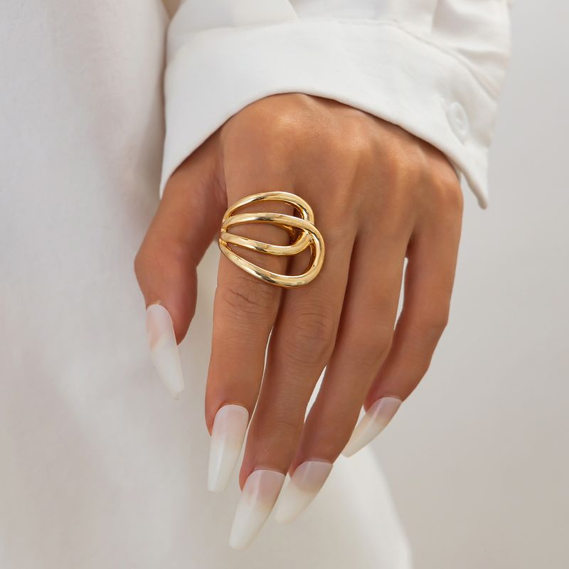 bracelet ins style geometric line bracelet female niche design exaggerated wide bracelet jewelry_voghion.com