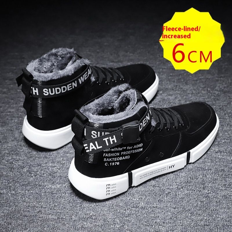 Botas cortas Martin de algodón cálido y afelpado de estilo noreste para hombre, modelo nuevo de invierno 2023, zapatos de invierno_voghion.com