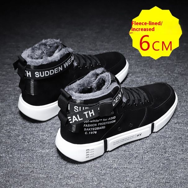 Botas cortas Martin de algodón cálido y afelpado de estilo noreste para hombre, modelo nuevo de invierno 2023, zapatos de invierno_voghion.com