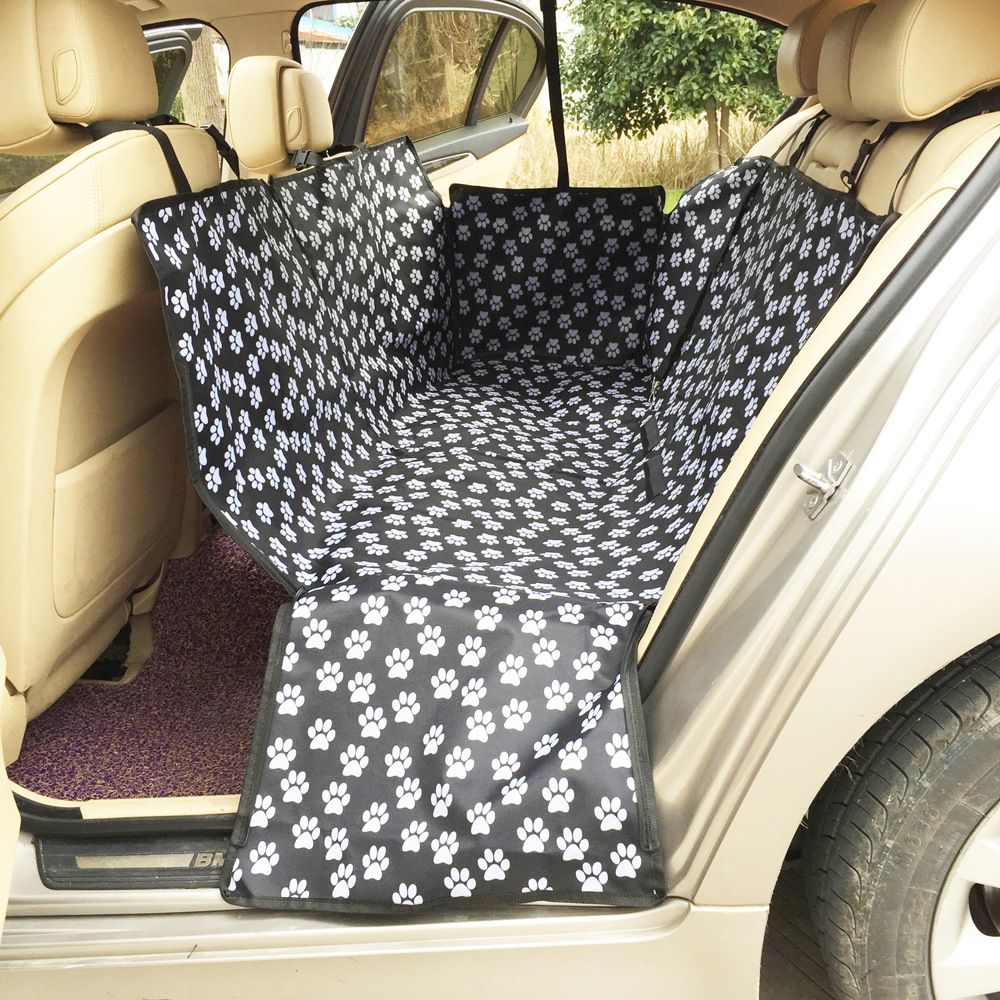 Rear Row Dual Seat Pet Car Mat Waterproof Pad Dog Bed_voghion.com