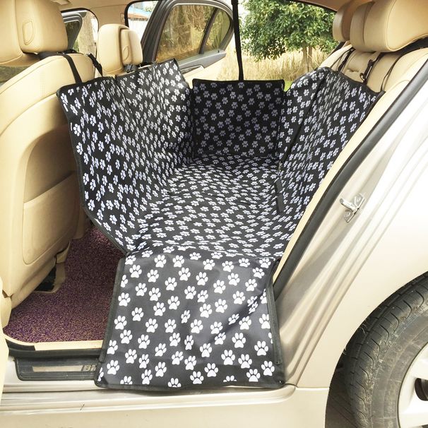 Rear Row Dual Seat Pet Car Mat Waterproof Pad Dog Bed_voghion.com