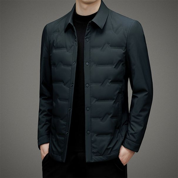 Stabil 2024 nei Männer Reversjackete Wanter Mëttelalter Business Casual Wäiss Entendaunen_voghion.com